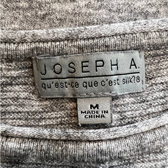 Joseph A Oversized Sweater w/Dolman Sleeves in Marled Gray and White Size Medium - Picture 4 of 6